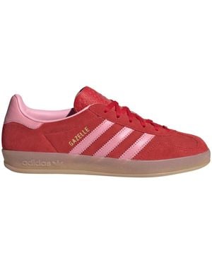 adidas Sneakers Gazelle Indoor W Better Scarlet-Light-Gum Scarlet/Light/Gum Sneakers - Red