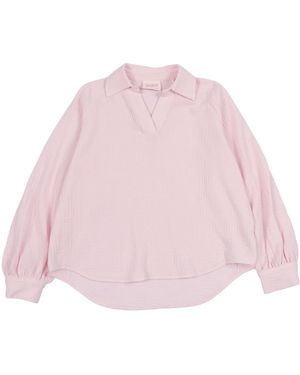 MC2 Saint Barth Maira Jr-Muslin 20 Cotton Shirt - Pink