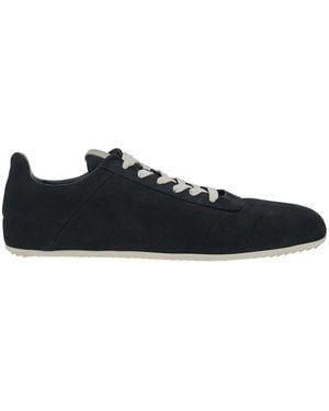 Rick Owens Trainers Quilted Minimal Leather Trainers - Black