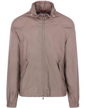 Brunello Cucinelli Silk Blend Jacket - Brown