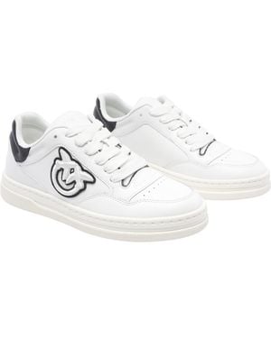 Pinko Trainers Calf Leather/Rubber Sole - White