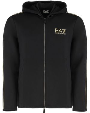 EA7 Full-Zip Hoodie Polyester - Black
