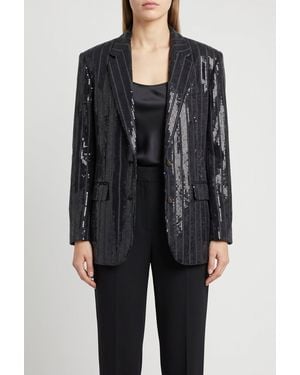 Brunello Cucinelli Oversized Blazer - Black