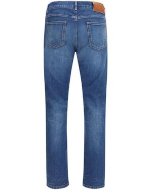 Dolce & Gabbana Dolce & Gabbana Slim Stretch Jeans With Dg Logo - Blue