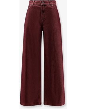 Golden Goose Melody Boyfriend Fit Trousers - Red