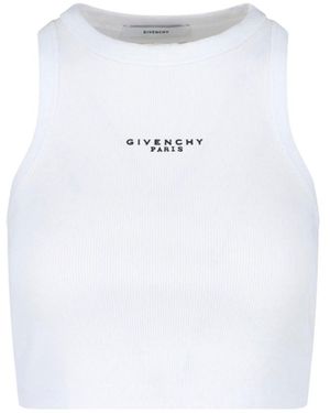 Givenchy Tank Top Logo - White