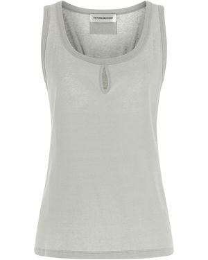 Victoria Beckham 'Split' Tank Top - Grey