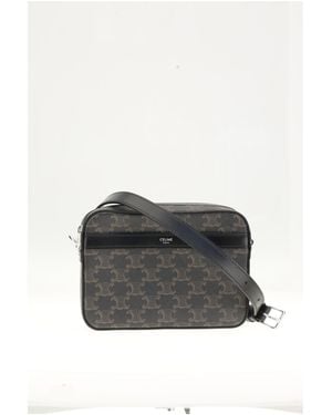Celine Small Messenger Shoulder Bag Cotton - White