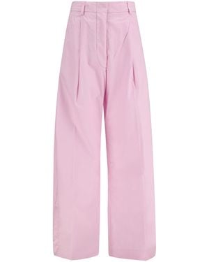 Thelatest Wide-Leg Cotton Trousers Jumpsuits - Pink