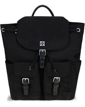 Tory Burch Virginia Backpack Nylon Handbags - Black