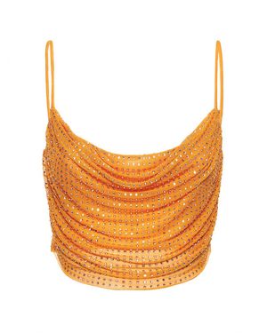 Self-Portrait Sleeveless Tops - Orange