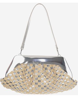 THEMOIRÈ Geo Bag With Woven Pattern - White