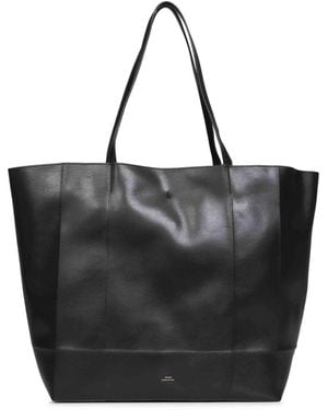 TOTEME Tote Bag Roam Calf Leather Shoulder - Black