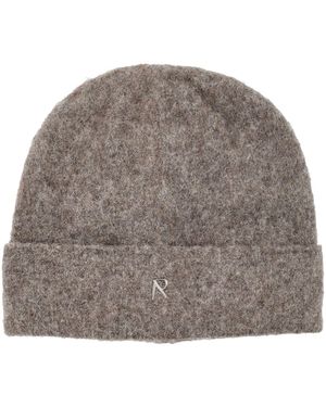 Represent Textured Knit Beanie - Gray