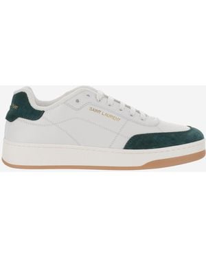 Saint Laurent Leather Sneakers Sneakers - White