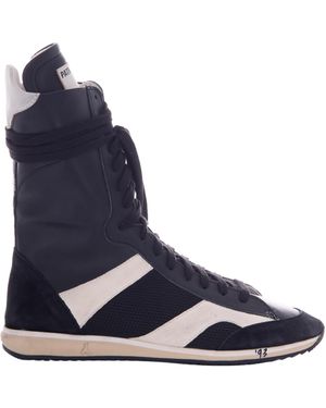 Patrizia Pepe Paneled High-Top Sneakers - Blue