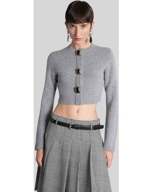 Self-Portrait Cardigan - Gray