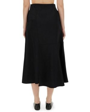 Jil Sander Flared Skirt - Black