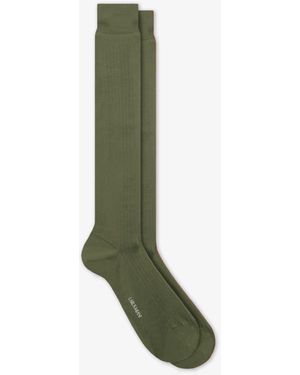 Larusmiani Ribbed Socks Socks - Green