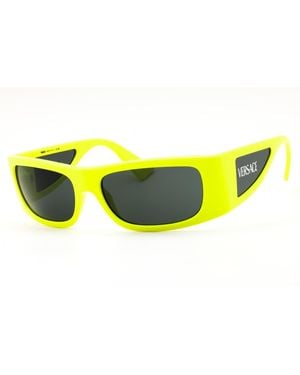 Versace Versace 0Ve4482 Rectangular Sunglasses - Yellow