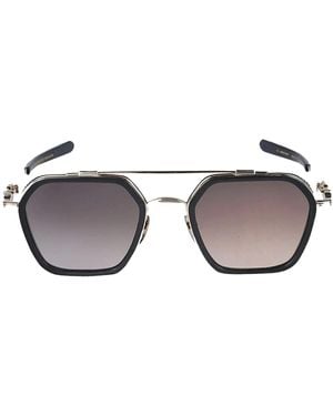 Chrome Hearts Hotation - Matte Black / Shiny Silver Sunglasses