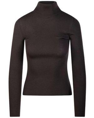 Max Mara Virgin Wool Sweater Mxscavallo - Black