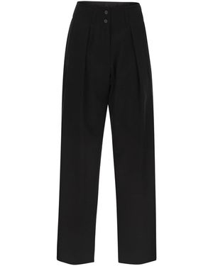Weekend by Maxmara Dingey Loose Fitting Trousers - Black