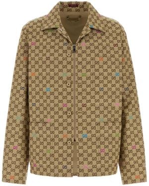 Gucci Gg Fabric Jacket - Natural