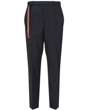 DIESEL Belt Tailored Trousers - Blue