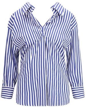 Givenchy Blue Cotton Pattern Shirt