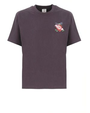 CASABLANCA Cotton T-Shirt - Purple