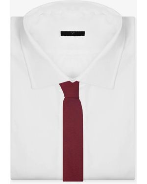 Larusmiani Classic Tricot Tie Knitted - White