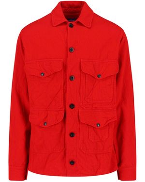 Junya Watanabe Wool-Acrylic Woven Shirt - Red