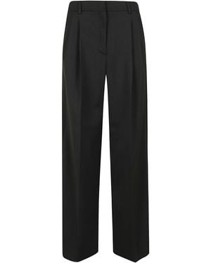 Weekend by Maxmara Gabardina Pl-Wv Bistretch Poliestere Pantaloni - Black