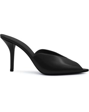 Gia Borghini Romi Heeled Slipper - Black
