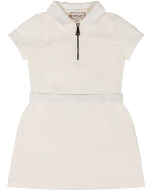 Moncler Mini Dress Polyamide - Natural