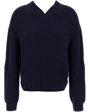 Victoria Beckham Wool Cardigan - Blue