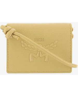 MCM Himmel Shoulder Wallet - Yellow