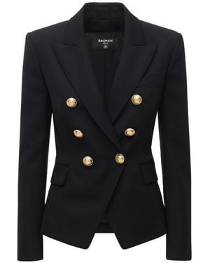 Balmain Elegant Blazer With Buttons - Black