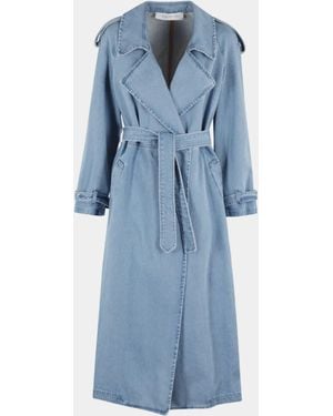 FEDERICA TOSI Trench Denim Azzurro __Single__ Giacca - Blue