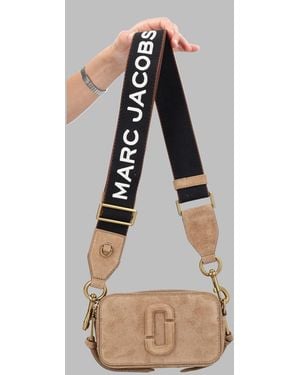 Marc Jacobs Snapshot Leather Shoulder Bag - Natural