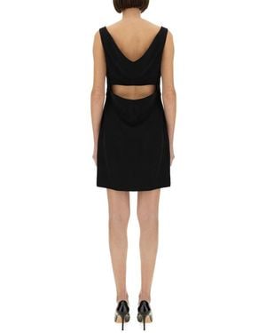 Givenchy Crepe And Satin Dress Acetate - Black