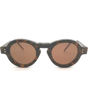 Thom Browne Round Frame Sunglasses - Natural