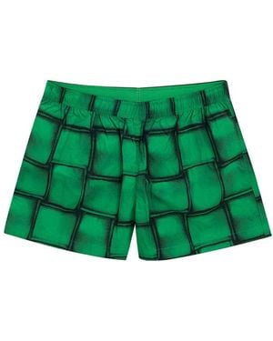 Bottega Veneta Green Polyamide Swim Shorts