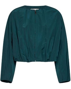 Weekend by Maxmara Cropped Taffeta Jacket Wkdbutterfly Polyester - Green