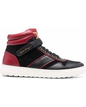 Ferragamo Ferragamo Gancini High-Top Trainers - Red