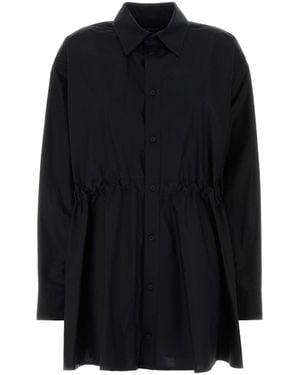 Balenciaga Poplin Shirt Dress - Black