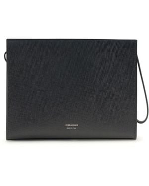 Ferragamo Gancini Pouch - Black