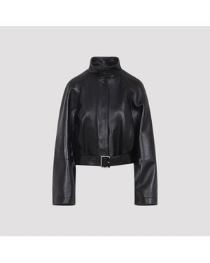 Loewe Lambskin Short Trench - Black