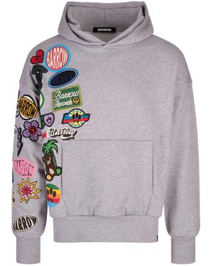 Barrow Sweatshirt With Patchwork - Gray